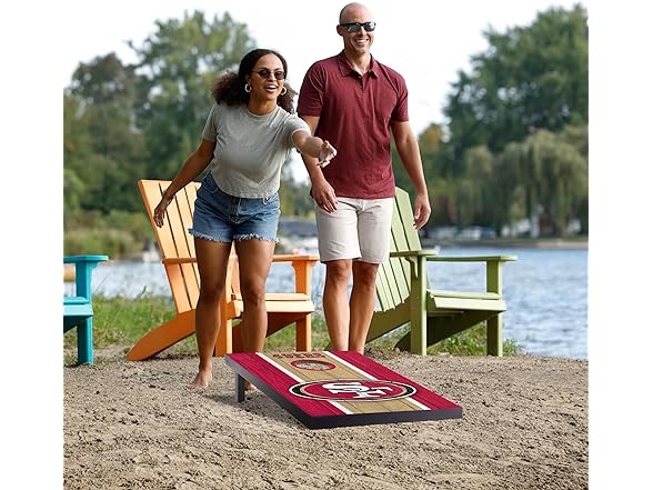 SAN FRANCISCO 49ERS 2x3 Portable Cornhole Game