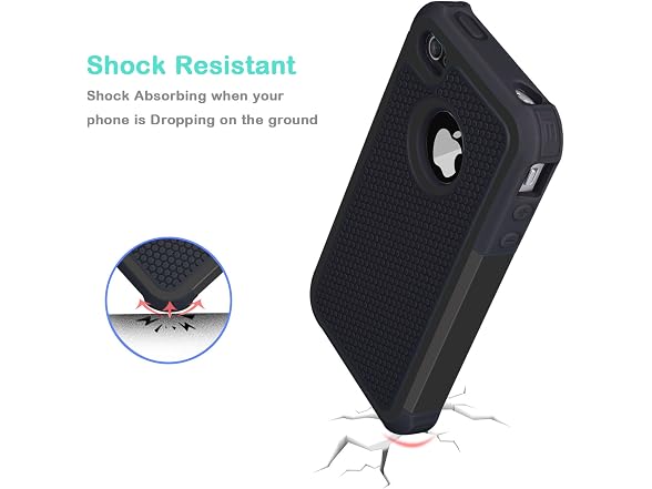 Jeylly for iPhone 4S Case/iPhone 4 Cover, Shock