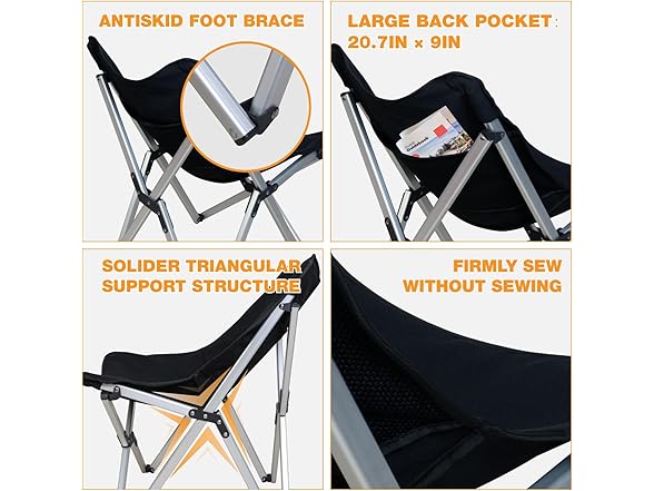 PACBEAR Lightweight Folding Camping Chair