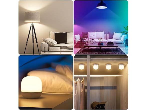 Yochoice 2-Pack Rechargeable Battery Operated Light Bulb