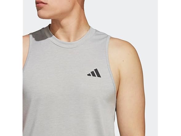 adidas Mens Training Sleeveless Grey (XS)