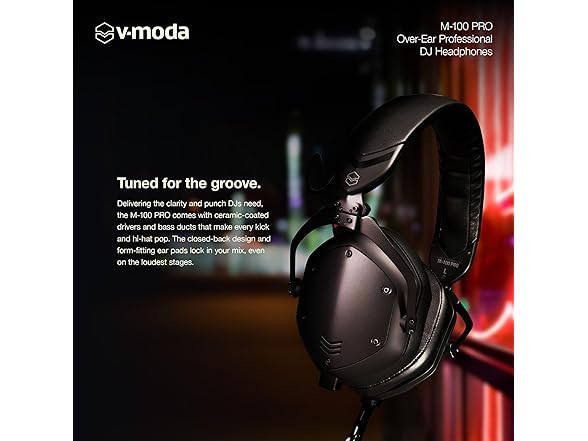 V-MODA DJ, Black, 210mm(W) x 140mm(D)