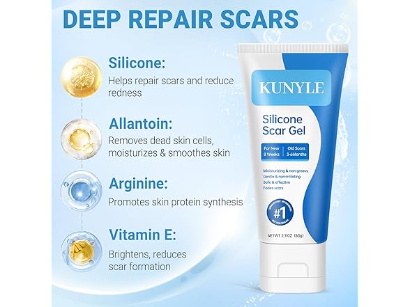 Kunyle BC521525100038 silicone scar gel