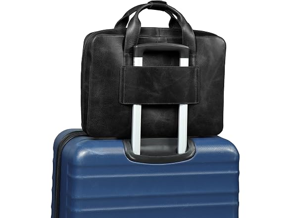 Londo Genuine Leather Organizer Satchel