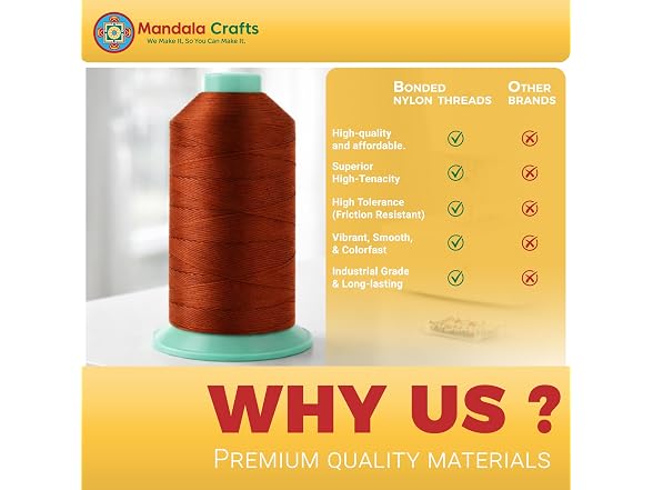Mandala Crafts Size 69 210D T70 Bonded Nylon - Gallery 2