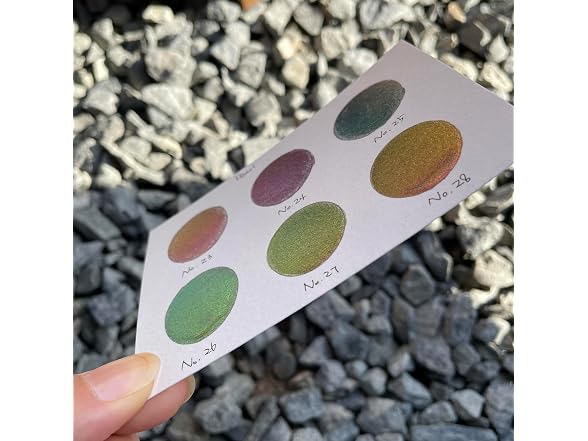 IUILE Handmade Watercolor Pearl Dot Card
