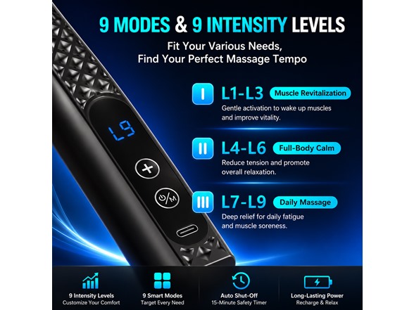 Massage Gun with Extension Handle
