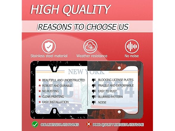 Rainbow Pride License Plate Frame 2Pk