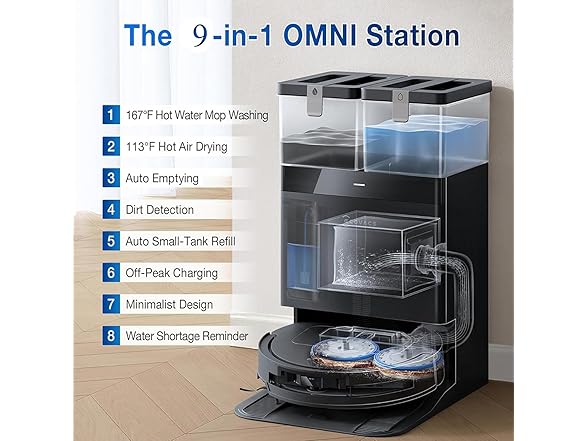ECOVACS DEEBOT T50 Omni Robot Combo VacMop