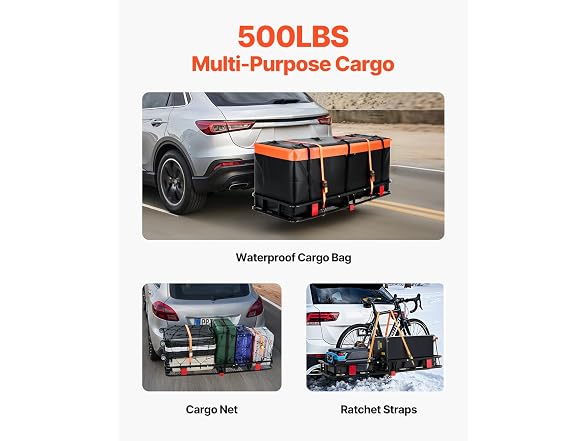60" x 24" x 6", Hitch Cargo Carrier