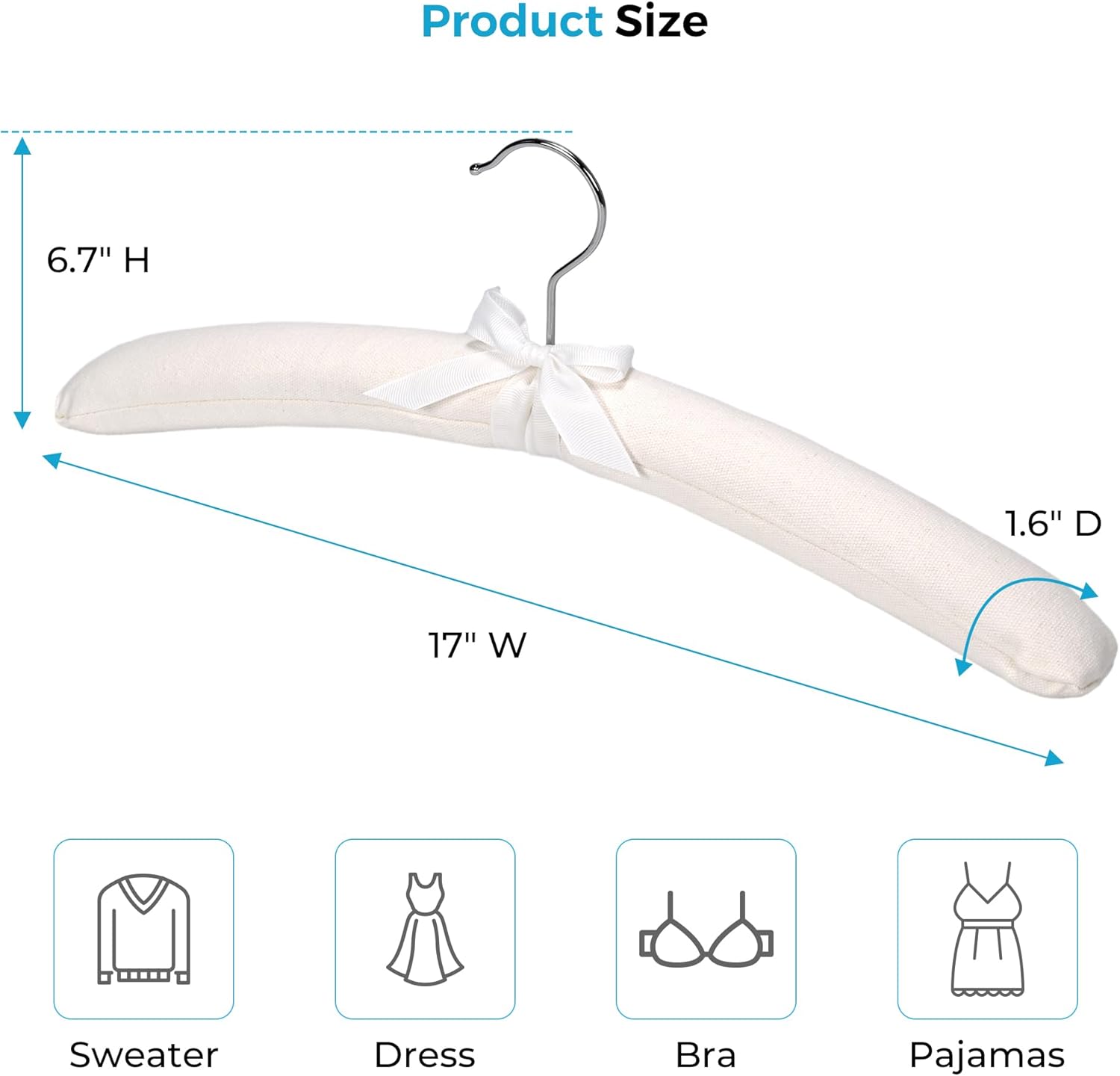 Sukkiri Homu 10-Pack Satin Padded Hangers - Gallery 6