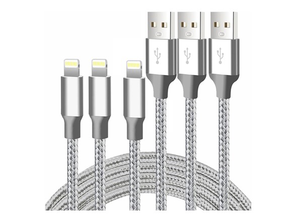 Braided Tangle-Free Lightning Cable - Gallery 11