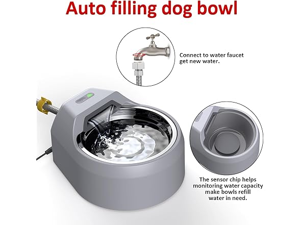 Dog Water Fountain Auto Filling