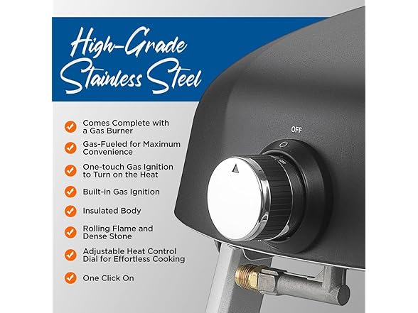 NutriChef Portable Outdoor Pizza Oven