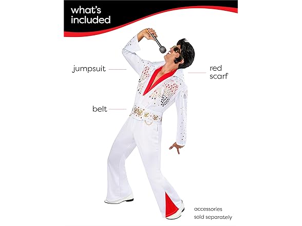 Rubies Elvis Presley Costume Men's Med