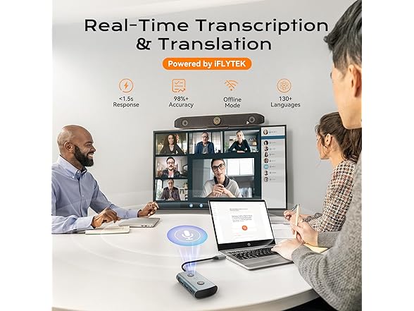 AI Language Translator & Voice Transcription Dock