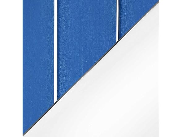 Sunnydaze All-Weather Blue/White Adirondack Chair