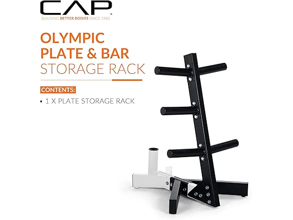 CAP Barbell Olympic Plate Tree Storage Rack