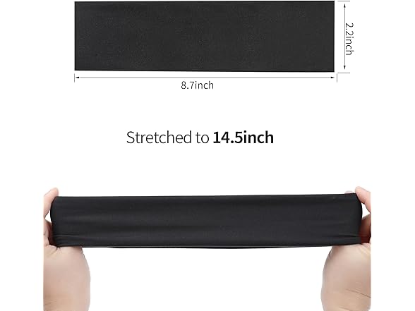 16 Pack Elastic Sport Headbands