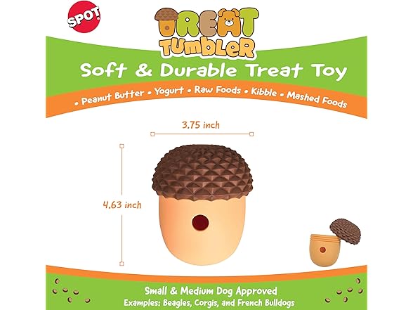 SPOT Treat Tumbler Acorn – Freezable & F