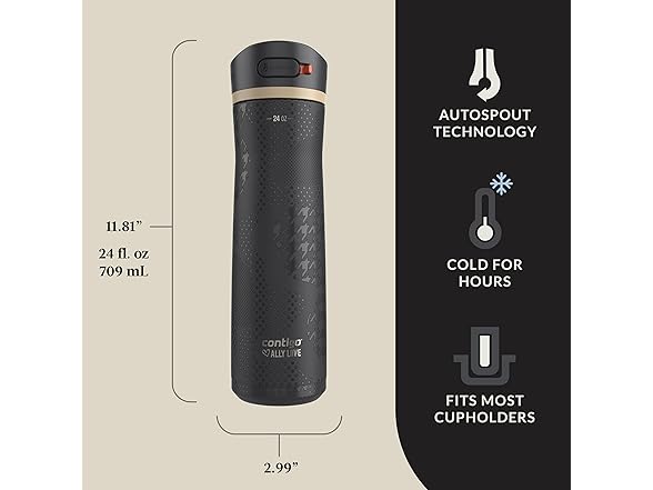 Contigo x Ally Love Ashland Chill 2.0, 24oz, Licorice