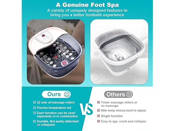 Foot Spa Bath Massager with Heat