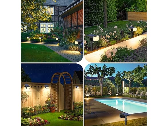 Sucolite 6-Pack Solar Spot Lights, Warm White