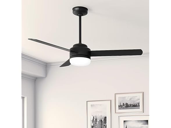 Hunter Fan 52 Inch Matte Black Indoor Ceiling Fan