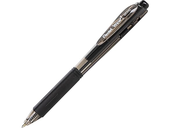 Pentel Wow! Retractable Ballpoint Pen, Black