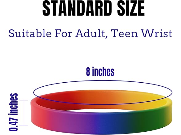 SuntonSports Rainbow Rubber Bracelets