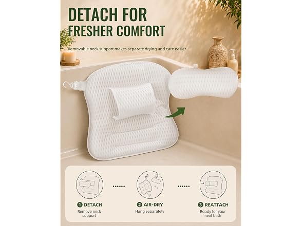 COREGROUND Ergonomic Bath Pillow