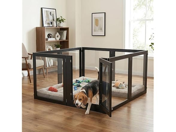 RYpetmia Heavy Duty Clear Acrylic Dog Playpen for - Gallery 5