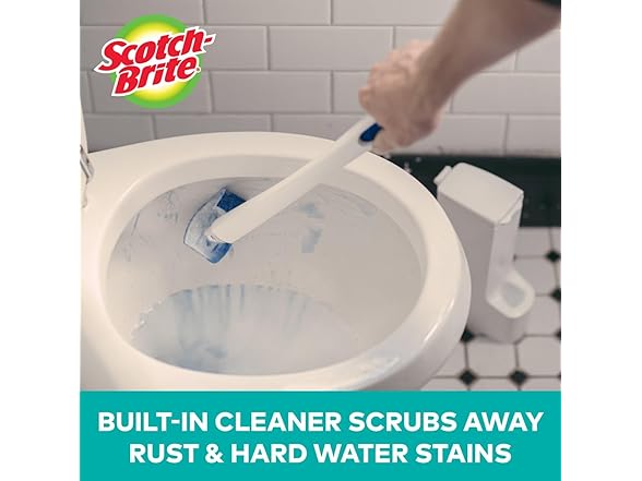 Scotch-Brite Toilet Scrubber Kit, 5 Refills