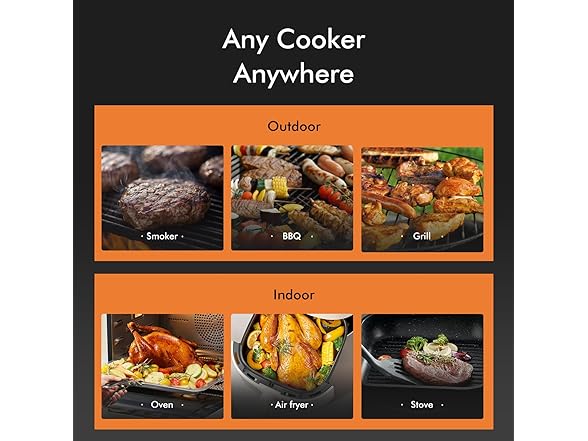 Smart Wireless Meat Thermometer 4 ProbeS