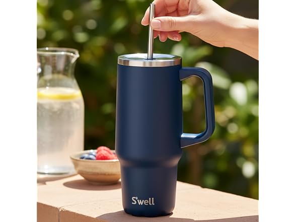 S'well Recycled Stainless Steel Tumbler XL  30oz, Azurite