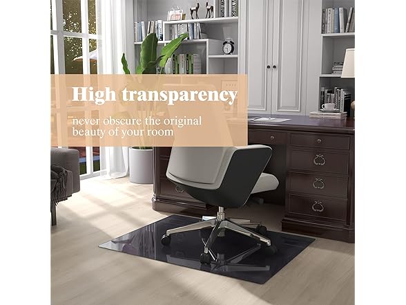 Natsukage Glass Chair Mat 36" x 48" 1/4"