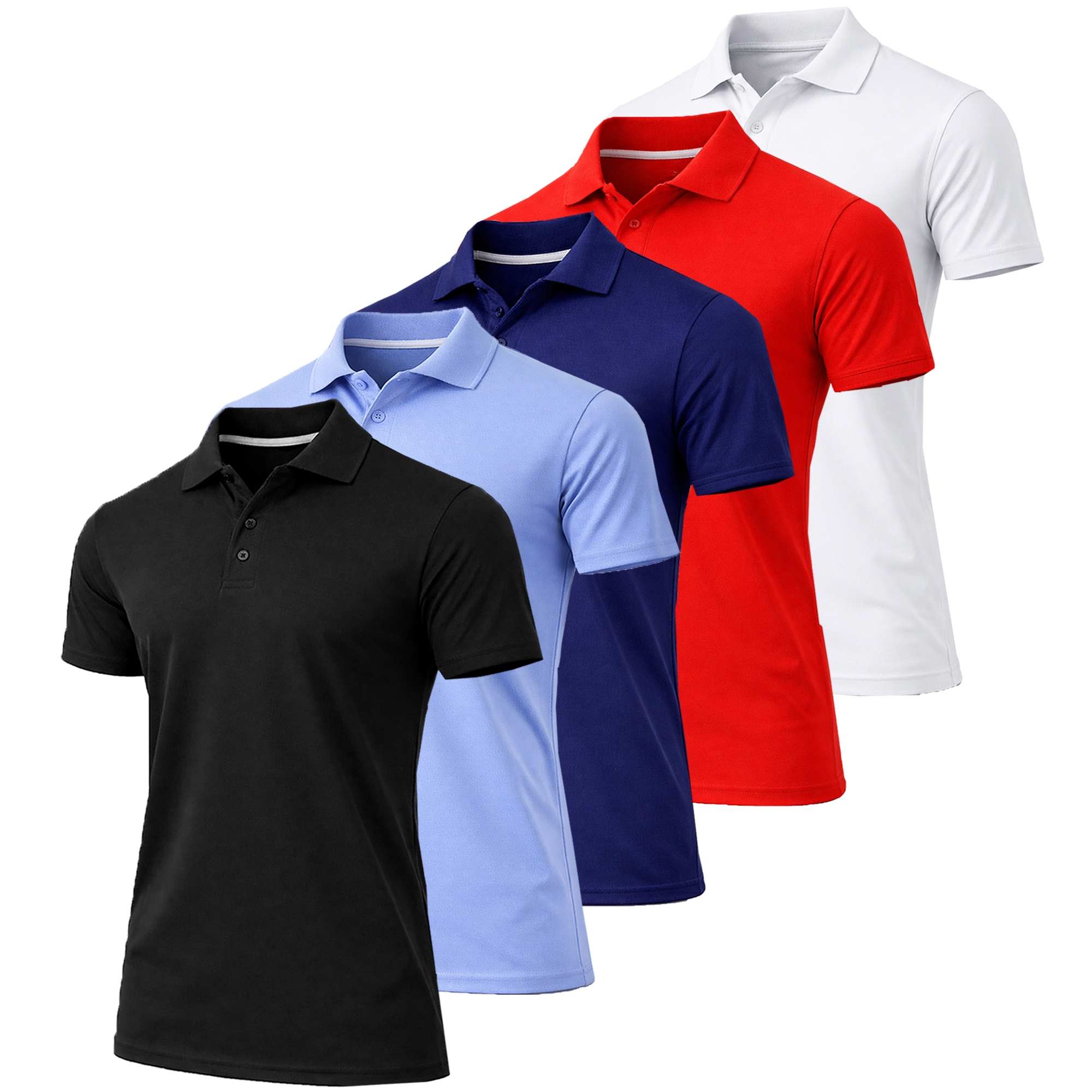 5Pk Mens S/S Performance Polo - Gallery 11