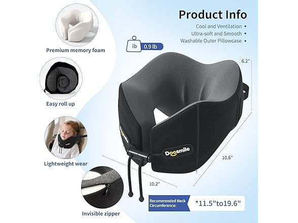 Doosmile Travel Neck Pillow