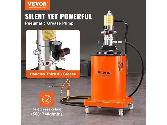 Grease Pump, 5 Gallon 20L, Air Operated 160455