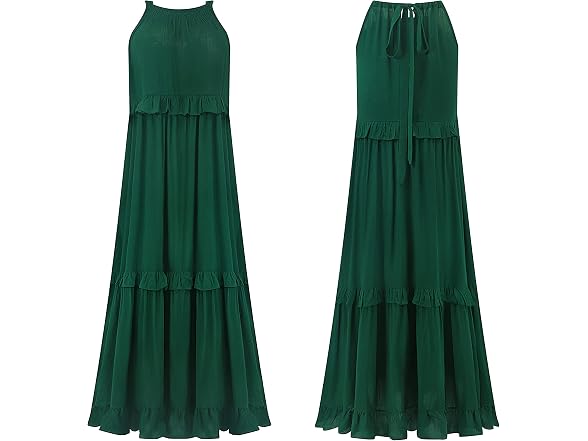R.Vivimos Women (L) Summer Sleeveless Halter Dress