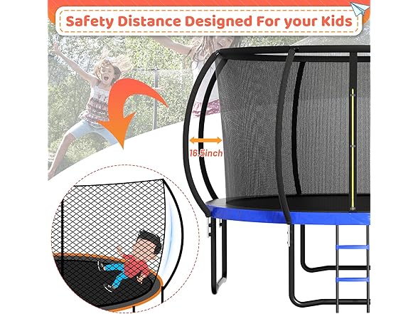 Zevemomo Outdoor Trampoline 12FT