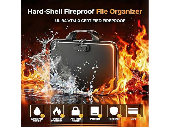 IPYIPY fireproof document box