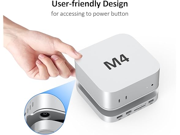 10in1 Aluminum Dock for Mac mini M4 Pro
