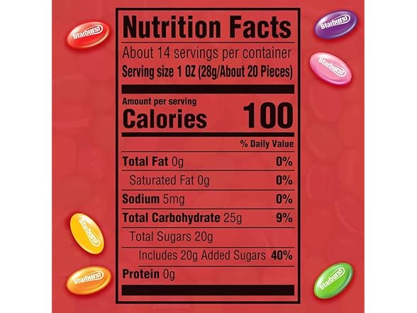 STARBURST Original Jelly Beans Gummy Candy, 14 oz
