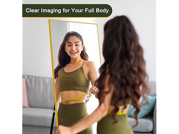 NicBex Full Length Mirror, 60" x 20" Wall