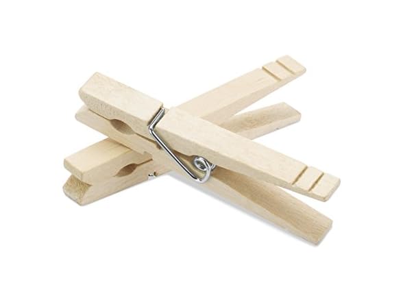 Whitmor Wood Natural Clothespins
