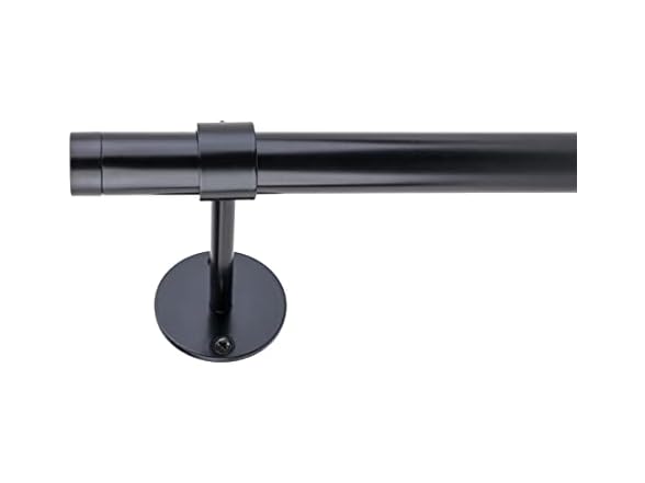 Fairmount 1in Cap Rod 72-144" Black