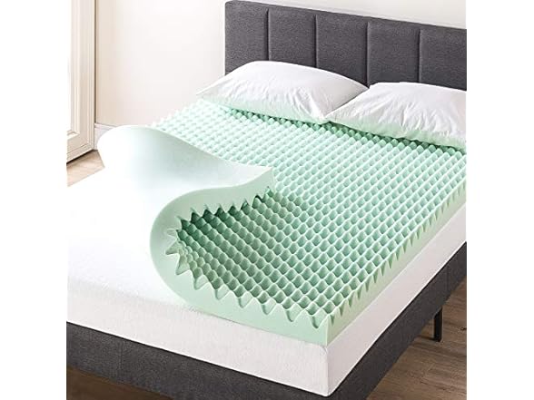 Best Price Mattress 4" Egg Crate Mattress Topper, Twin