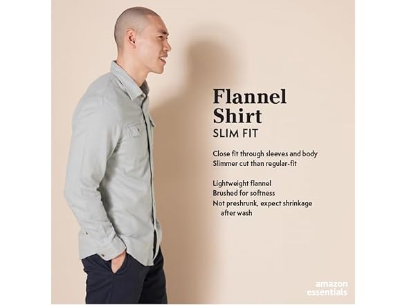 Amazon Essentials Men Medium Slim-fit Solid Shirt