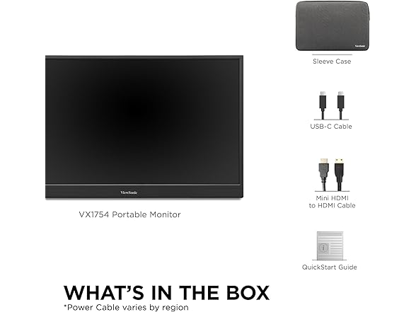 ViewSonic VX1754-S 17" IPS Portable Gaming Monitor